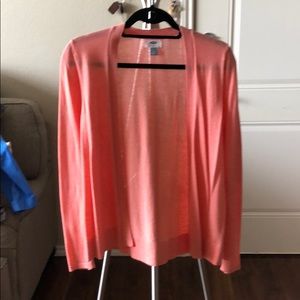 Old Navy Open Front Coral Cardigan